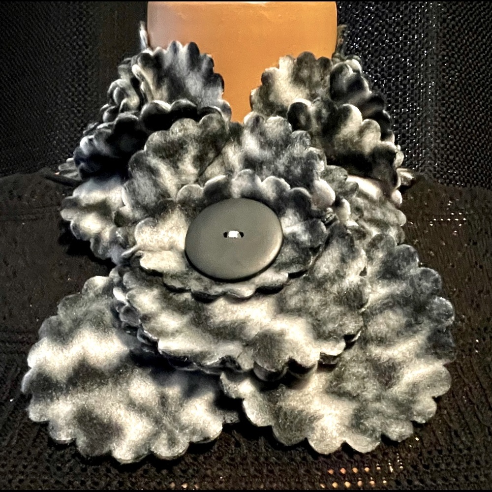 Handmade fleece scarf